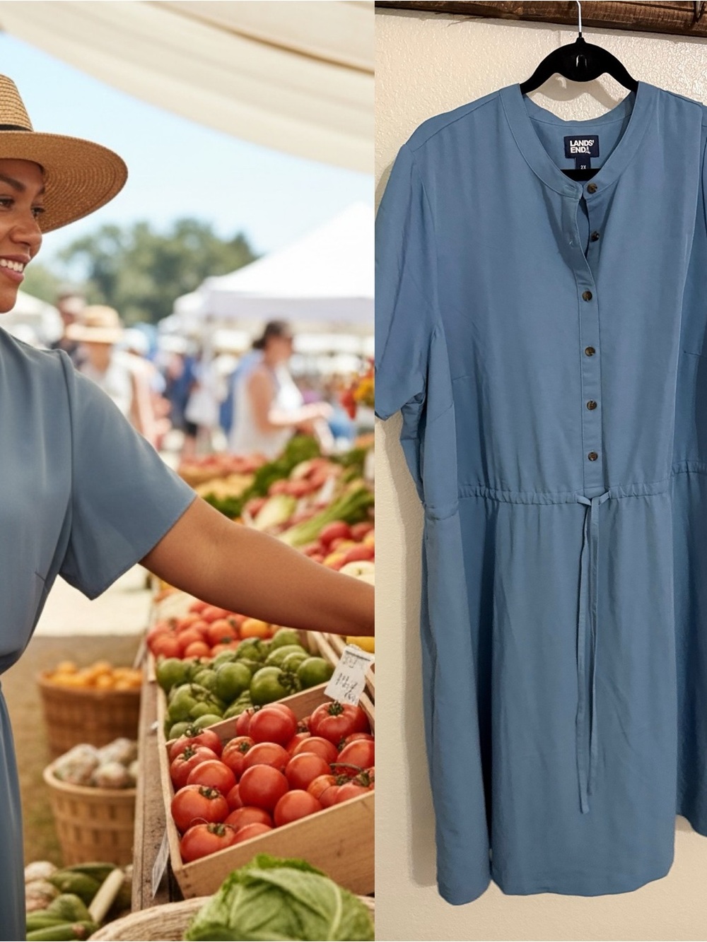 Lands' End 2X Dress + Bracelet Bundle